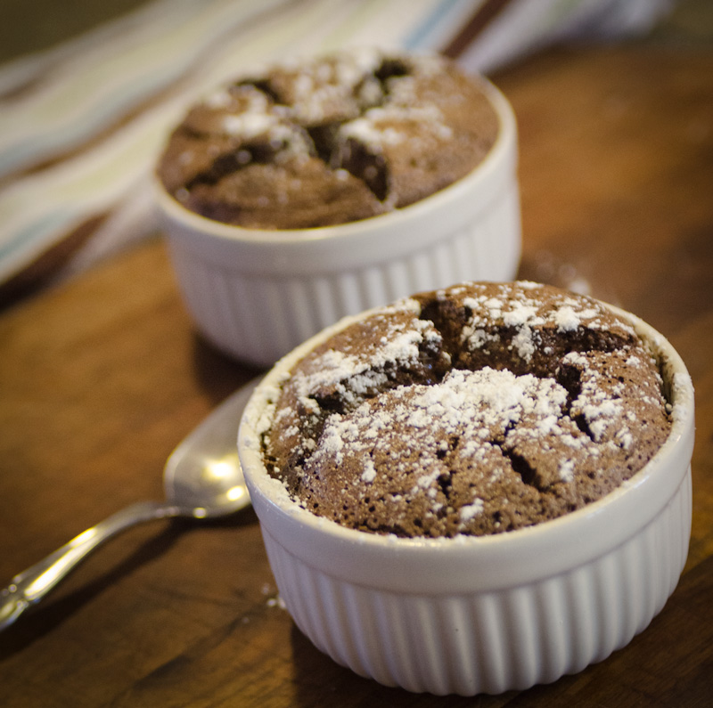 Chocolate Souffle- Photo by Lynne Brown